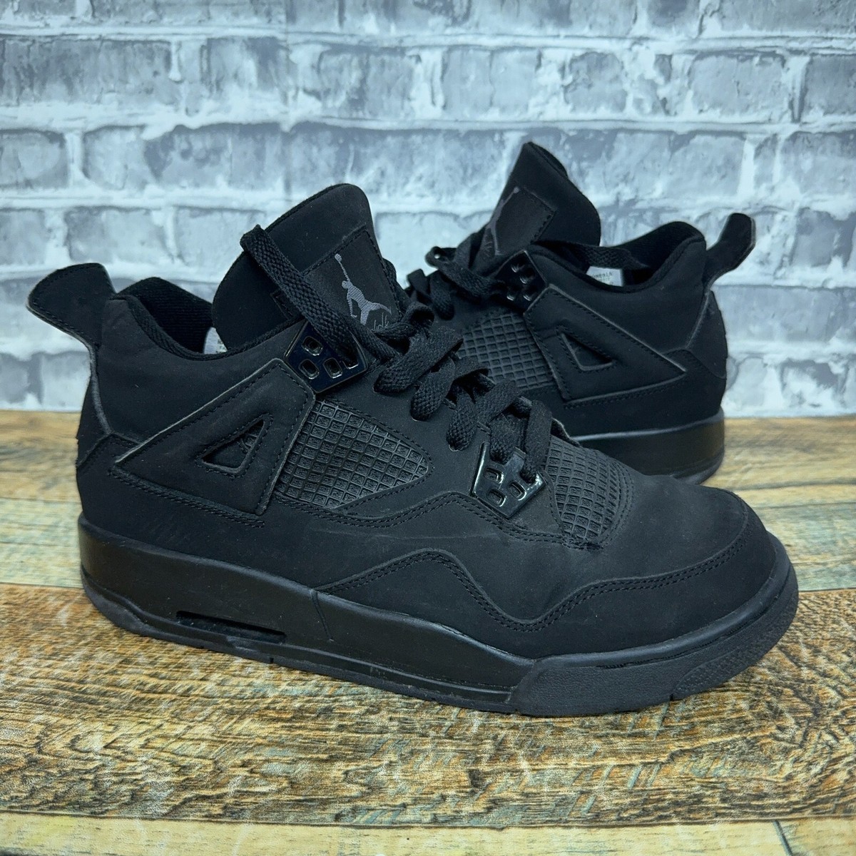 Nike Air Jordan 4 Retro 2006 Black Cat 308498-002 Youth Size
