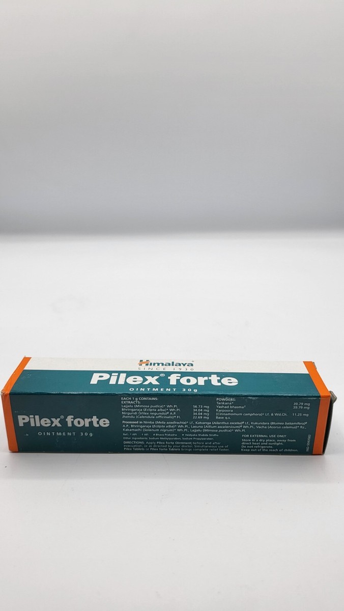 Pilex Forte Himalaya 60 Comprimés - Soutien Naturel à Base De Plantes Pour Les Hémorroïdes