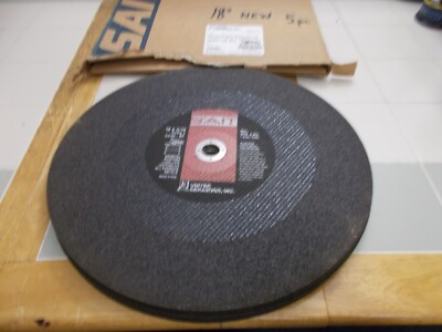 Set of 5 United Abrasives Inc. Sait Cut A24R-BF 18x3/16 1'' Arbor Cut Off Wheels