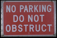 363076 No Parking Do Not Obstruct A4 Photo Print