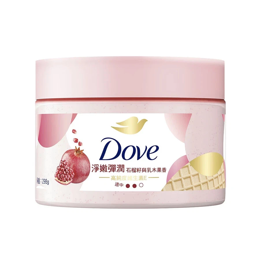 [DOVE] Pomegranate and Shea Butter Exfoliating Body Scrub Polish 298ml NEW - Image 2 of 4