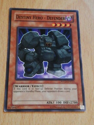 Yu-Gi-Oh! Karte – Destiny Hero Defender (POTD-EN013), Unlimited Edition, Common