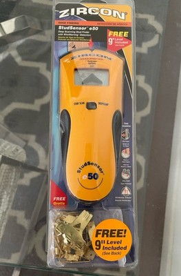 Zircon E50 Edge Finding StudSensor Deep Scanning Stud Finder Wire Warning
