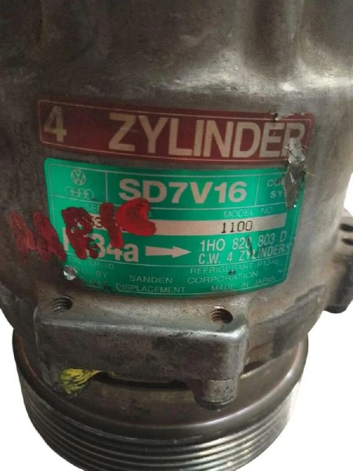 1H0820803D compresseur clim pour SEAT TOLEDO I (1L2) 1.8 1991 363338 - Photo 4/4