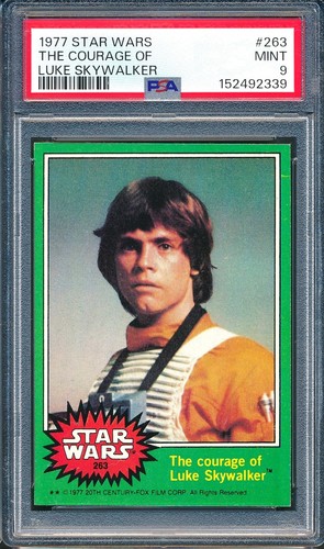 1977 Topps Star Wars #263 The courage of Luke Skywalker