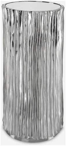 Uttermost 22950 Echo 11"W MDF and Resin Accent Table - Nickel - Picture 7 of 7