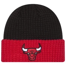NBA Chicago Bulls New Era Waffled Knit Cuffed Hat Beanie Adult OSFM New