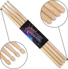 Drum Sticks, 2 Pair 5A Maple Drumsticks - made of hard maple wood