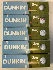 Lote de 5 pelotas de golf Dunkin Donuts x Taylor Made Colas edición limitada - en mano