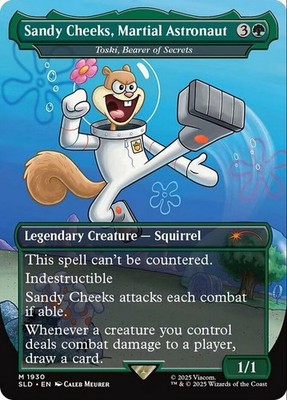 [1x] Sandy Cheeks, Martial Astronaut - Toski, Bearer of Secrets Near Mint, Engli