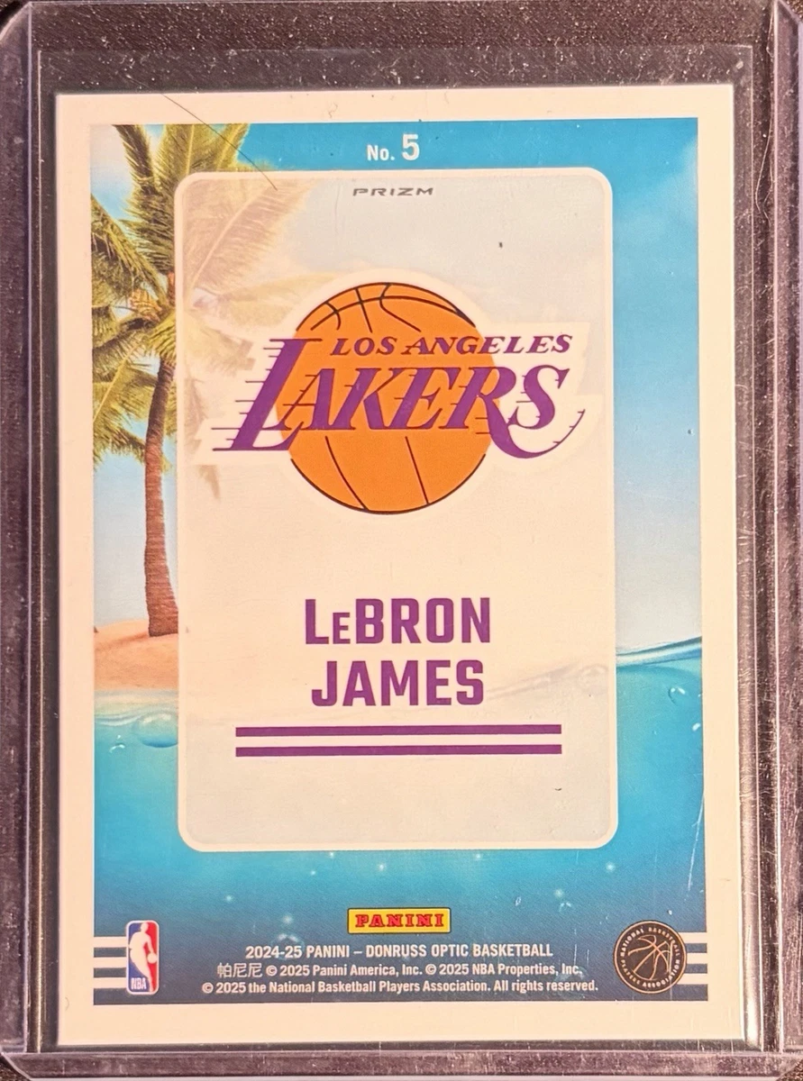 LeBron James 2024-25 Panini Donruss Optic #5 Splash! Purple LA Lakers