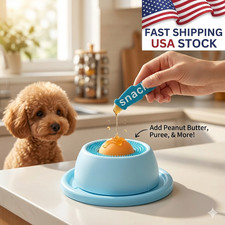 Pet Lick Bowl for Dogs Cats Slow Feeder Lick Mat Anxiety Relief Treat Dish