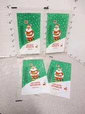 LUDEN'S Christmas marshmallow candy box (1) wrapper 1960s Santa Claus snow ski