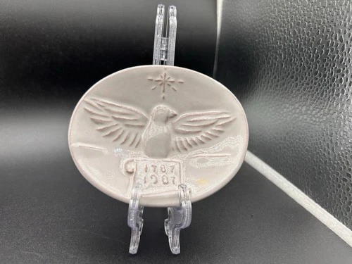 Frankoma Pottery 1980 Christmas Card - Hostages Bird On A Branch Design