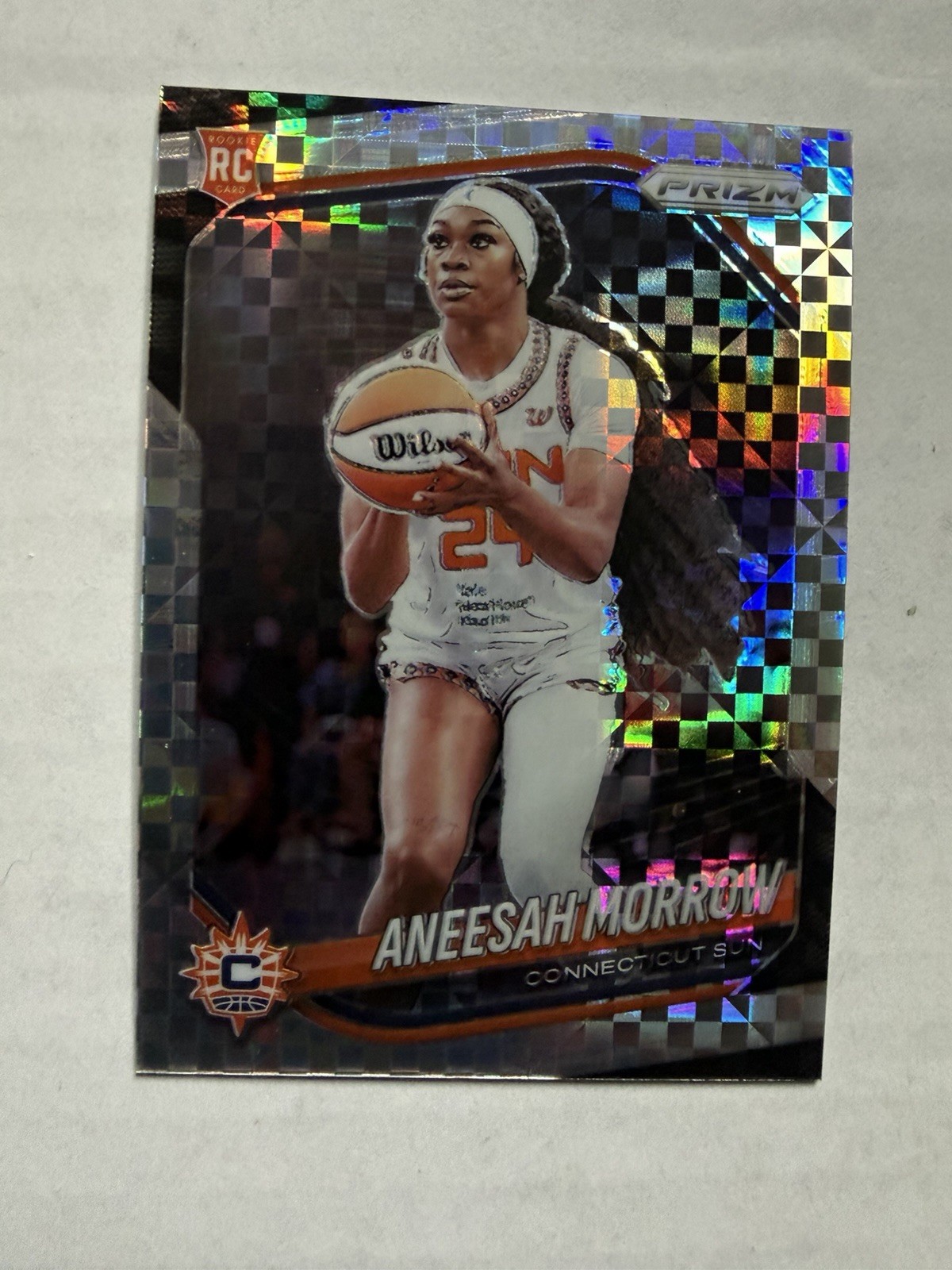Aneesah Morrow 2025 Panini Prizm WNBA CHECKERBOARD PRIZM SP Rookie #79 SUN