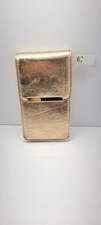 Gold Metallic Mini Crossbody Bag Women Chain Strap Evening Party Clutch Purse