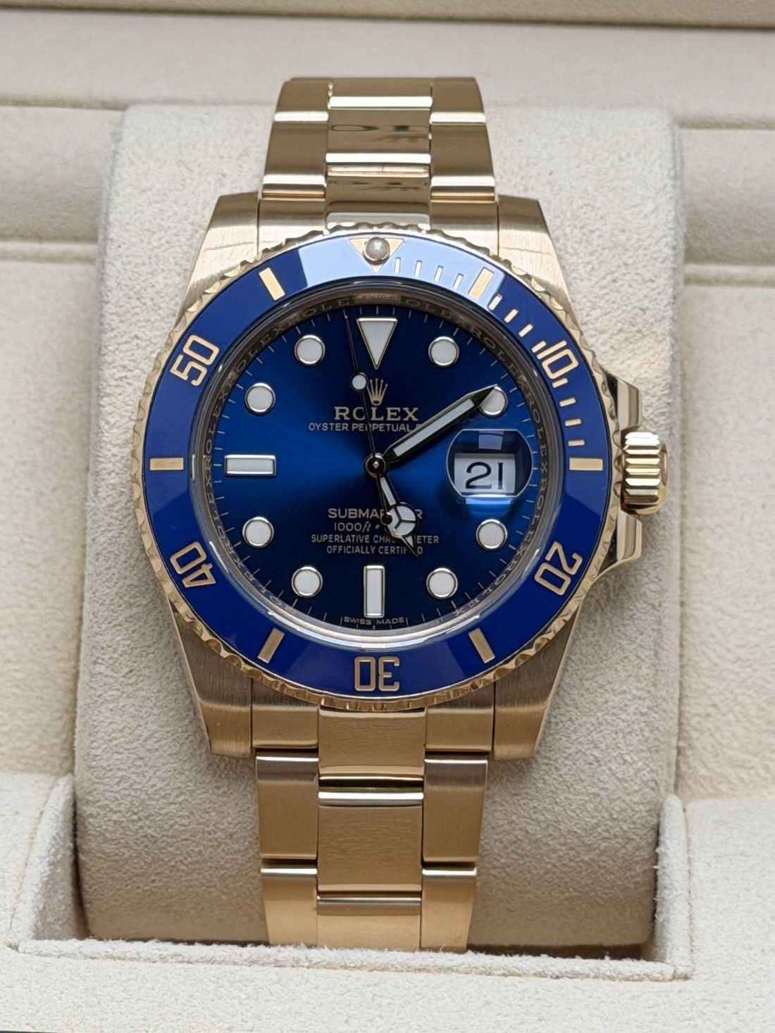 Rolex Submariner Date 40mm - 116618LB - 2018 Full Set - £26,995 Collection