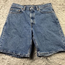 Levis 550 Shorts Mens 34 Blue Relaxed Fit Denim Vintage Style Y2K 90s Act 32w