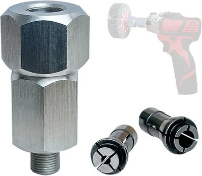 M9 Threaded Collet Adapter for Milwaukee M12 Polishers or Sanders, Includes 1/4''
