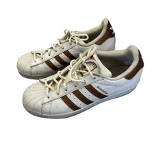 Adidas Superstar Blanco y Dorado Tenis Clamshell Ortholite Para Mujer 6