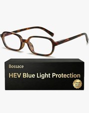 Bossace Blue Light Blocking Glasses UV Protection Lightweight Tortoise 51-18-144
