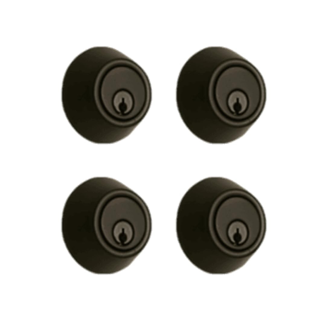 Heavy Duty Grade 2 Single Cylinder Deadbolt 4-Pack Keyed Alike Commercial Grade