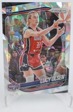 2025 Panini Prizm WNBA Lucy Olsen RC #104 Ice Prizm Washington Mystics Rookie