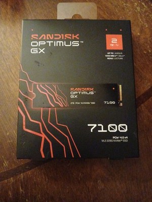New SanDisk 2280mm Optimus GX 7100 2TB M.2 NVMe Gen 4.0 x 4 SSD