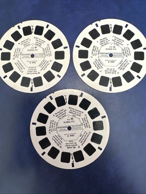 View-Master 3D KUNG FU El Brujo David Carradine TV Show 3 Reel Set 1973 B598