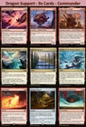 DRAGON Support 9x Cards Red Set Lot - Magic Bundle - NM MTG Commander EDH Deck