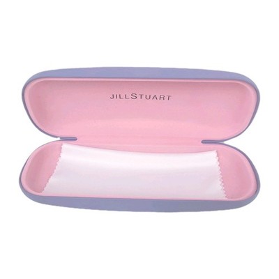 Jill Stuart Empty Eyeglasses Hard Case~Lavendar Purple~Pink Liner + Cloth