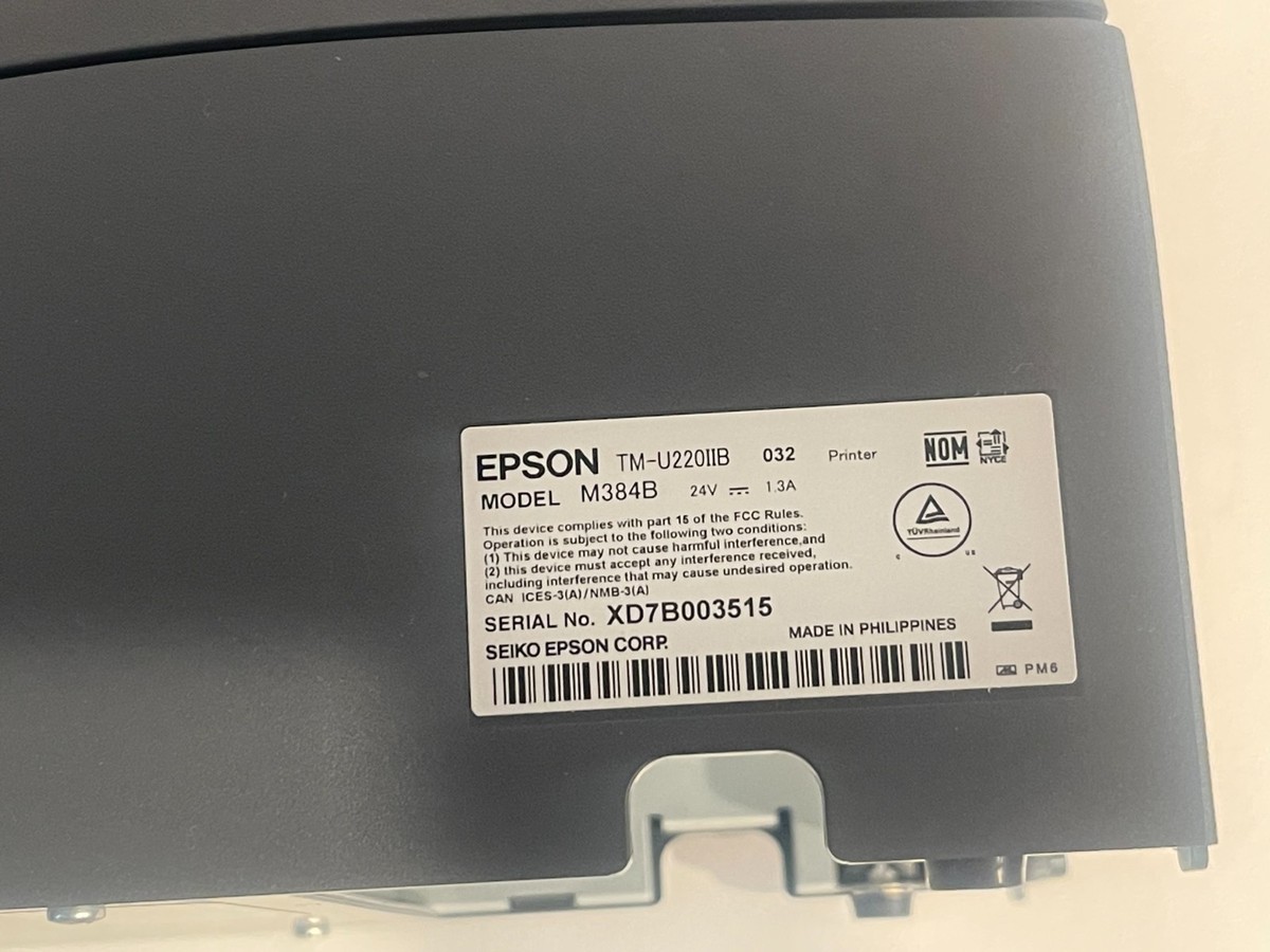 Epson TM-U220IIB DOT MATRIX RECEIPT Printer U220IIB-032 M384B