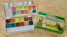 Vintage Winsor & Newton Water Color Paint Travel “Sketcher’s 12” ENGLAND
