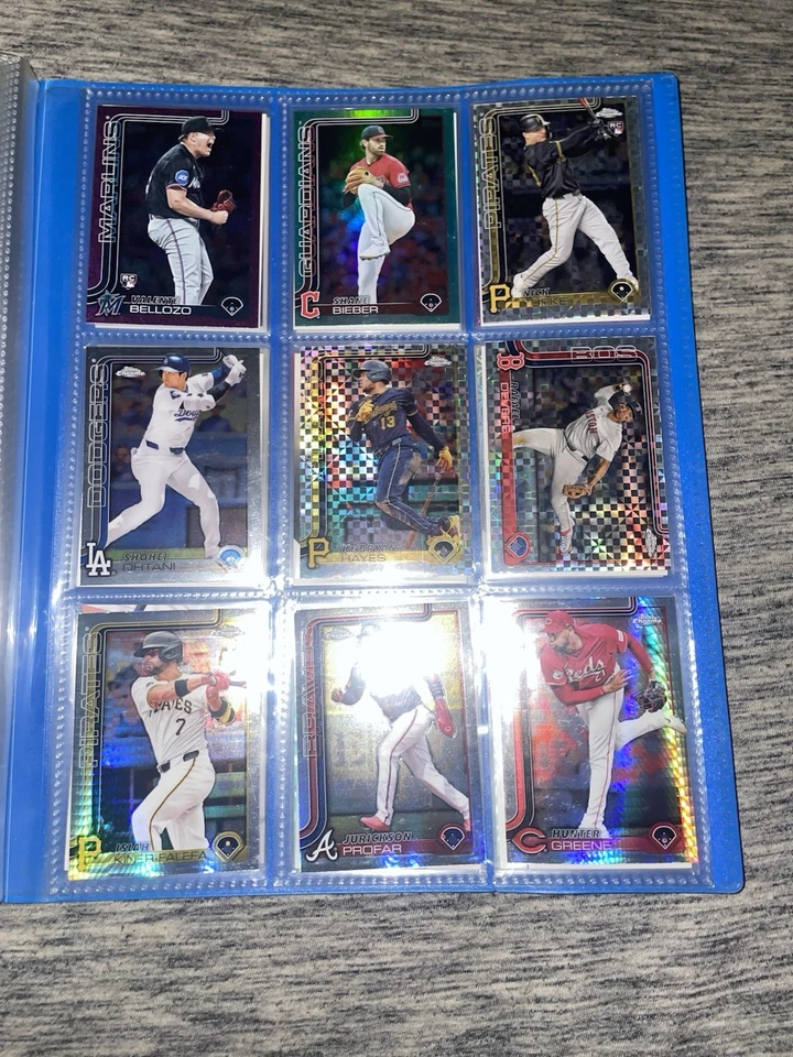 Carpeta de 23 páginas de todas las mezclas de tarjetas de béisbol (396) en TotalPrizm Topps y Bowman Foto 4 de 4