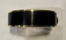 Halcyon Days Black and Gold Bracelet Hinged Pre-owned Great Condition No Box