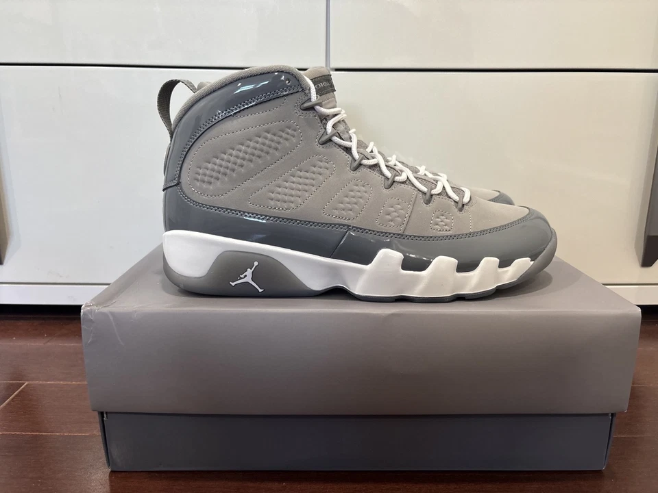 Nike Air Jordan 9 Retro Cool Grey (2025) HV4794-011 Hombres 12 NUEVO ENVÍO RÁPIDO Foto 4 de 4