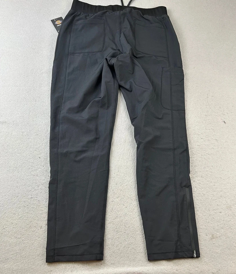 Pantalones Dickies Para Hombre Grandes Negros Cordón Dynamix Uniforme Médico Nuevo Con Etiquetas Foto 4 de 4