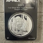 2022 Niue Apex Predators Dragon Vs Tiger 1 Oz Silver Coin Apmex First Strike