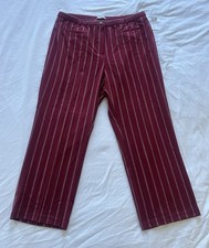 Woman?s Dmart burgundy pinstripe trousers Size 20