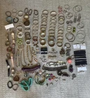 7 Lb Costume Jewelry Bracelets, Necklaces, Earrings, Watches / Rings 120 Pieces