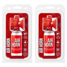 Saillong 2-Pack 1.4oz Boat Air Horns - Loud Marine Safety Mini Horn Can Set