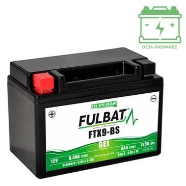 Batterie Fulbat FTX9-BS 12V 8Ah gel sans entretien pour moto et scooter