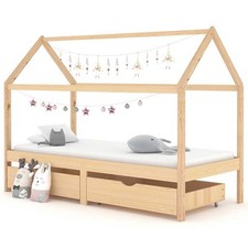 Kiefer Kinderbett mit Schublade Hausbett Bett Holzbett mehrere Auswahl vidaXL