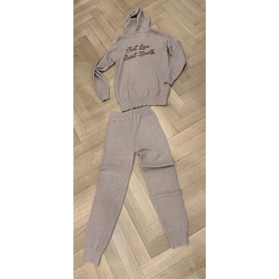 Kiwi Saint Barth- OS Light Brown Sweatpants and hooded Sweatshirt