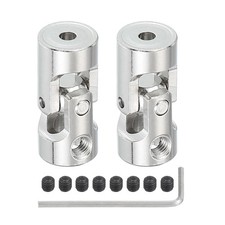 Drehbarer Lenkwellenschaft 3 mm bis 5 mm  2 St&uuml;ck U-Gelenkwelle Kupplung