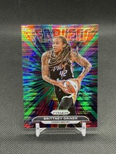 2022 Panini WNBA Prizm Brittney Griner Fearless 9 Green Pulsar /25 Dream Mercury