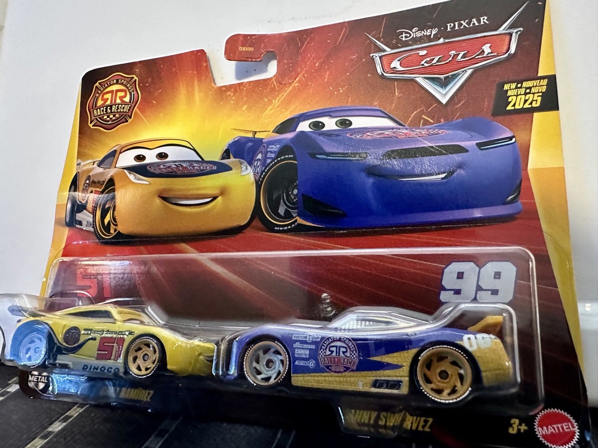 Mattel Disney Pixar Cars RACE AND RESCUE Cruz Ramirez & Danny