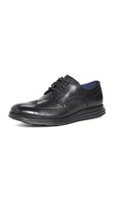 Cole Haan Mens Original Grand Shortwing Oxford, Black/Black, 10.5 US