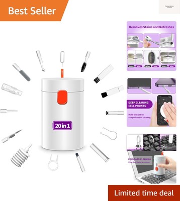 20-in-1 Cleaning Kit for Airpod Earbud Laptop Keyboard, Electronic Penlar Cle...