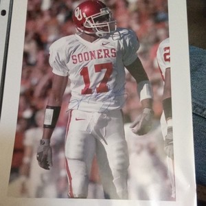 Andre Woolfolk #17 Oklahoma Sooner Autographed 8x10 Photo